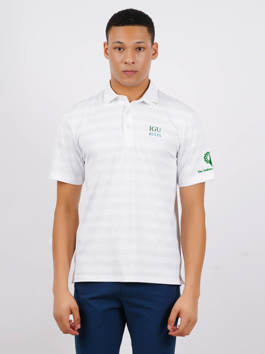 IGU JAQUARD MENS GOLF POLO