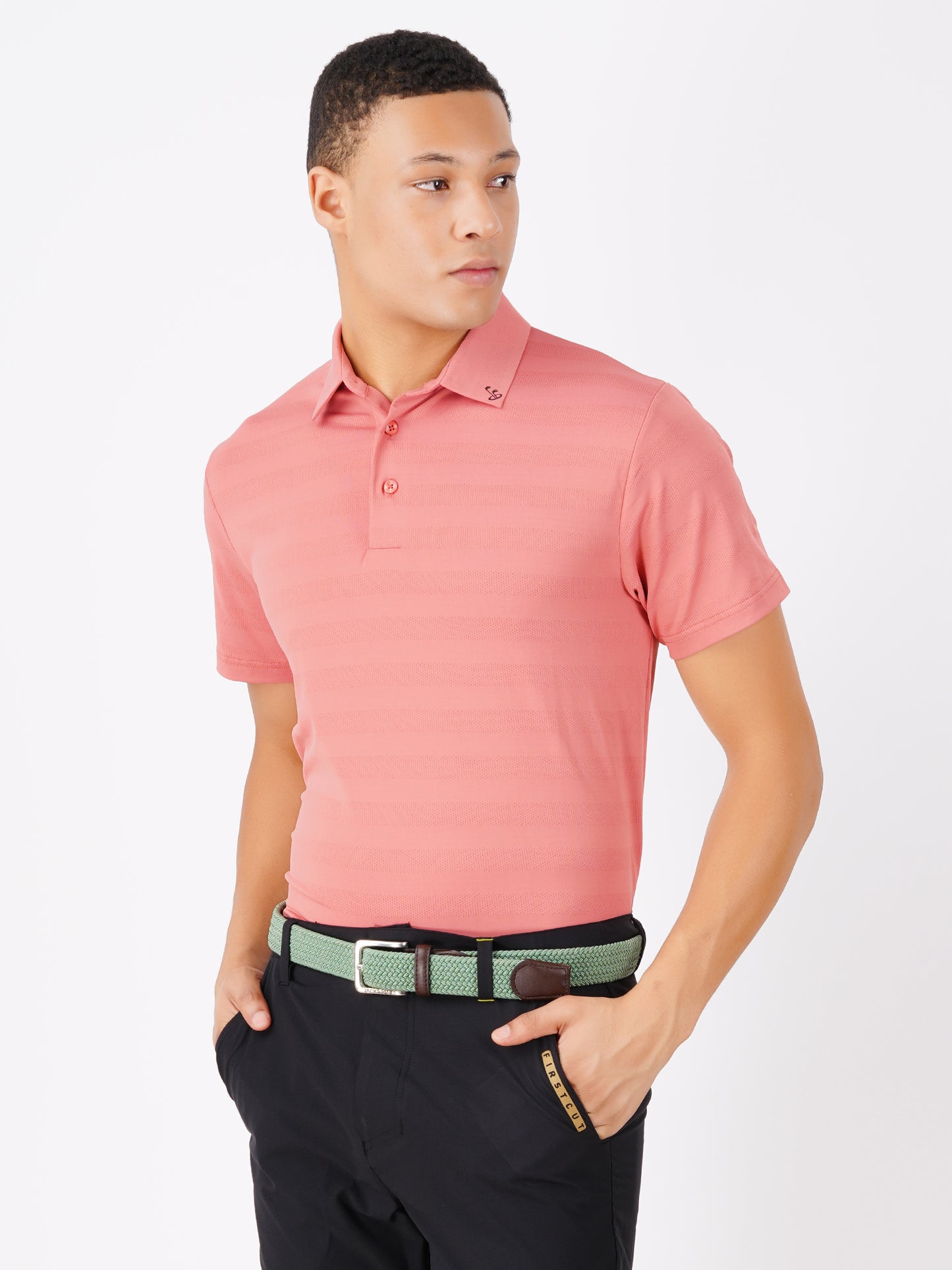 JACQUARD GOLF POLO