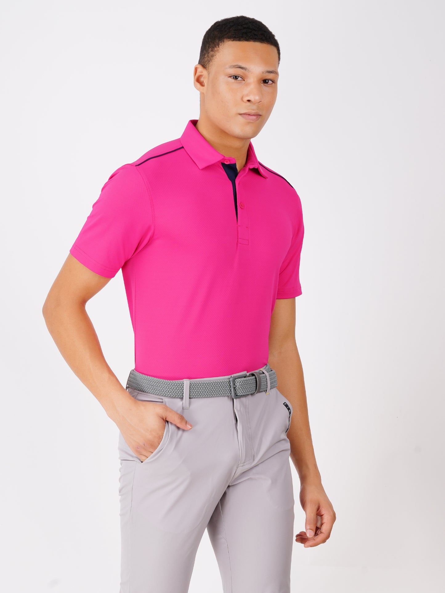 JACQUARD GOLF POLO